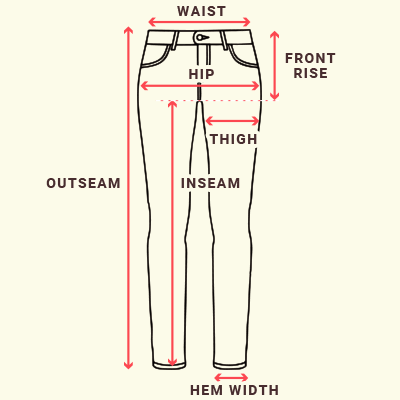 pants measurement details