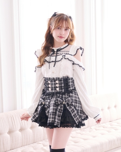 リズリサ♡ アームウォーマー付ビスチェトップス♡ブラック♡ リズリサ♡ アームウォーマー付ビスチェトップス♡ブラック