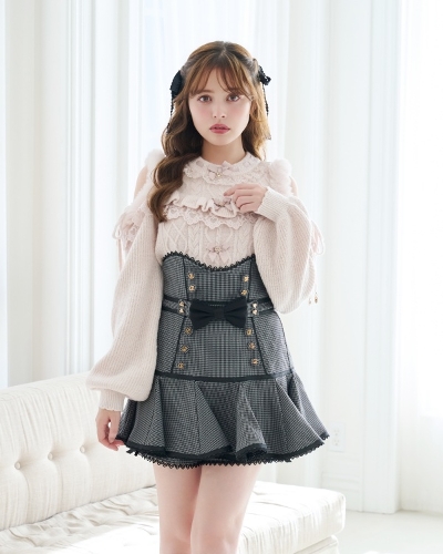 予約商品】ハイウエストパイピングスカパン ｜ LIZ LISA（リズリサ