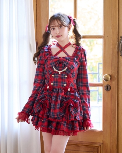 LIZ LISA ⭐️ほぼ新品　フラワープリント ロリータドレス⭐︎【最終お値下げ】 LIZLISA 花柄リボン付きワンピース フェアリーグランジ 姫系 ガーリー