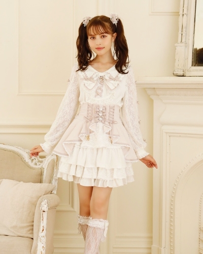 タグ付き！ リズリサ 長財布 ホワイト LIZ LISA ワンピース スカート 3782_thumbnail.jpg